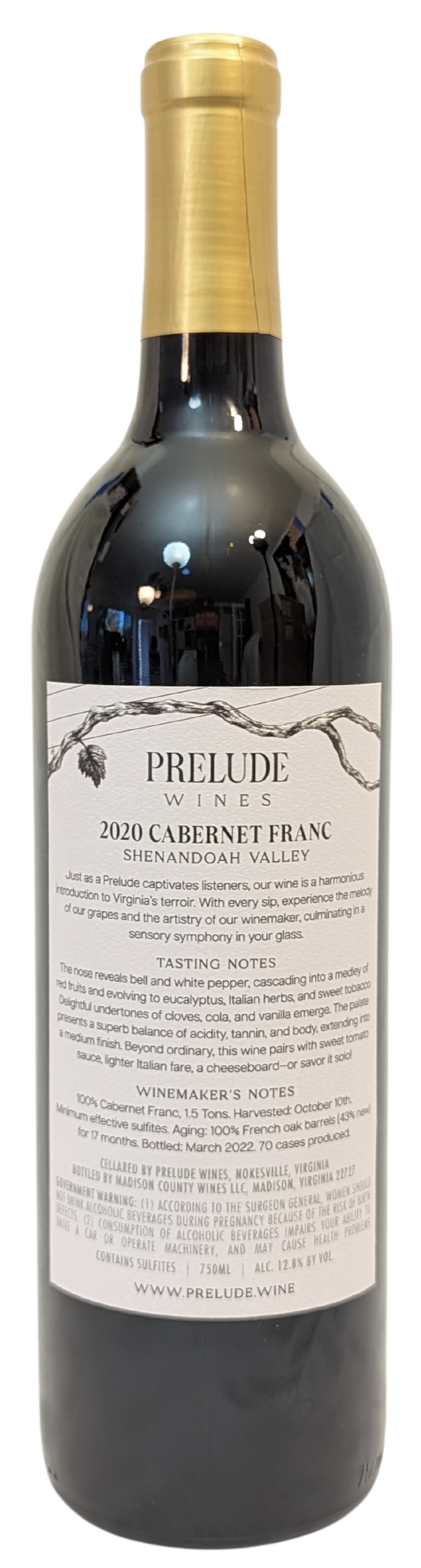 2020 Cabernet Franc - Shenandoah Valley