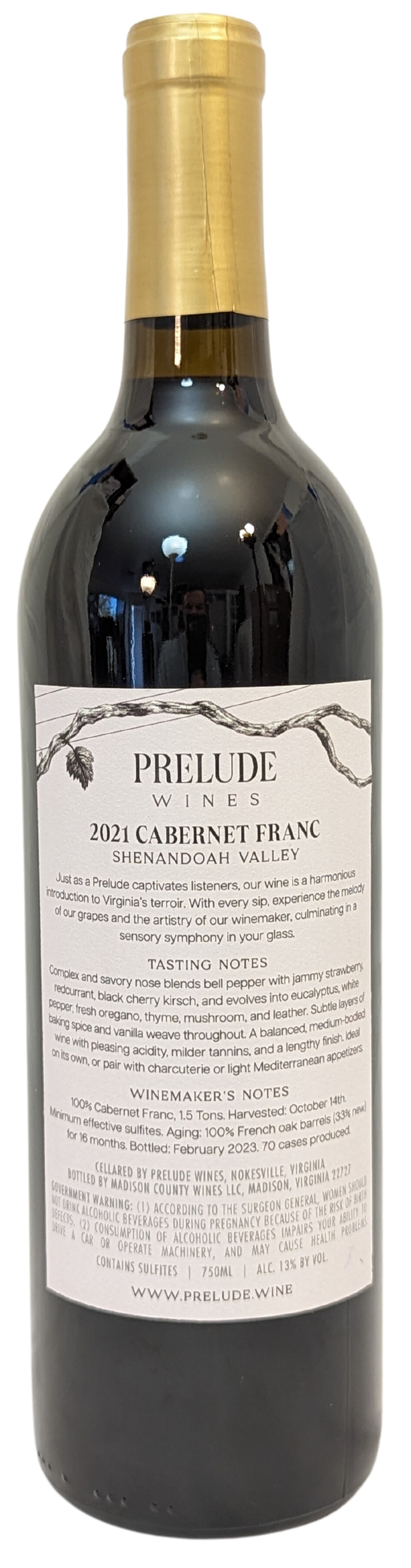 2021 Cabernet Franc - Shenandoah Valley